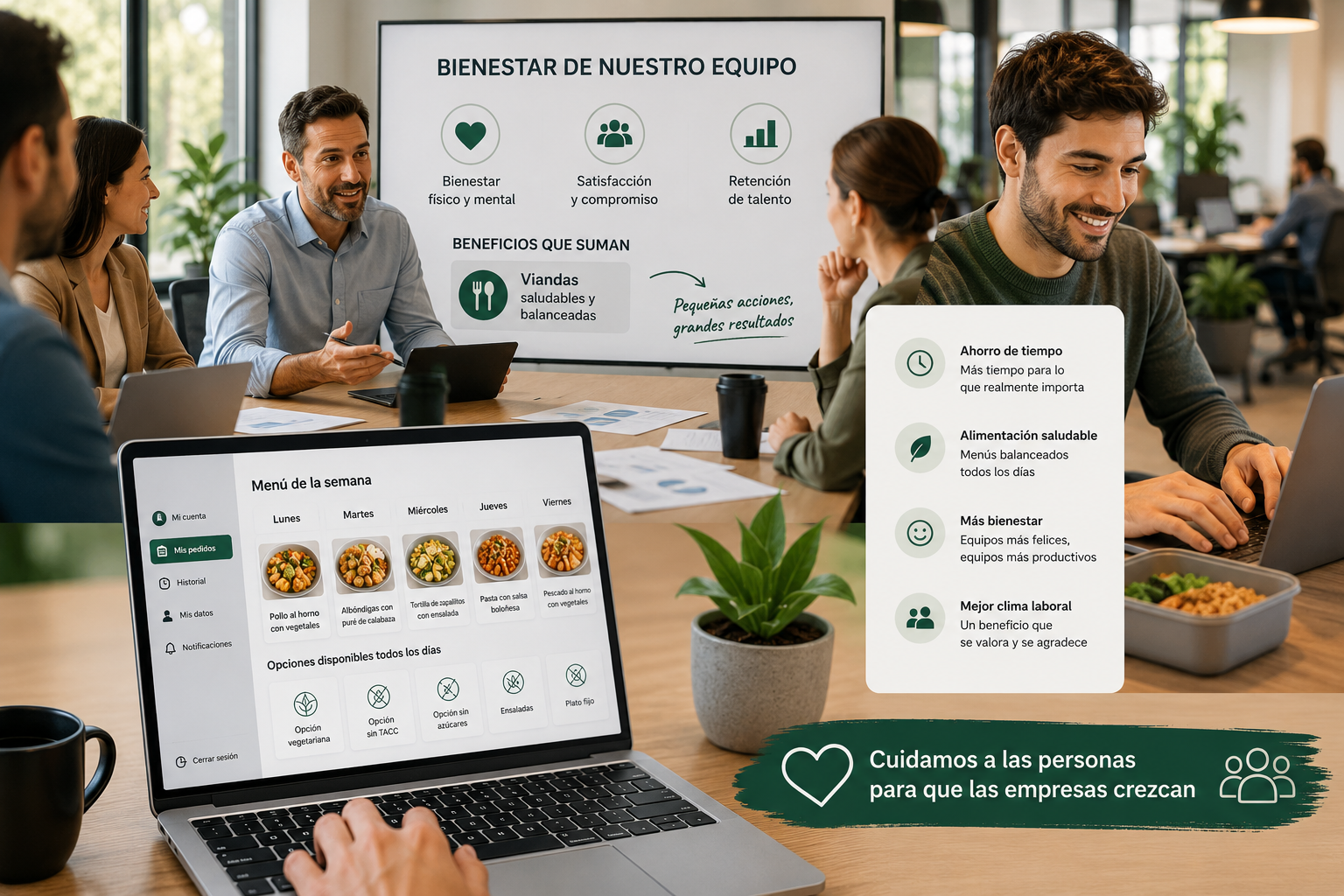 Viandas como beneficio laboral para mejorar el bienestar y la satisfacción de los empleados
